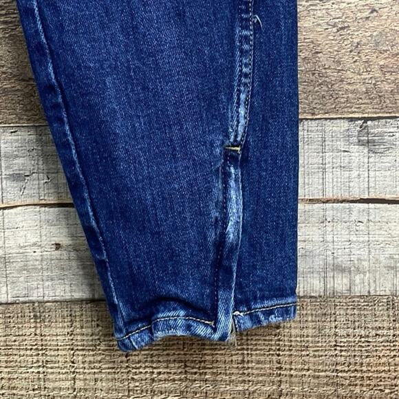 AMO Twist Zip Skinny Jeans Ankle Zipper Sapphire Blue Denim Size 30 - Picture 4 of 12